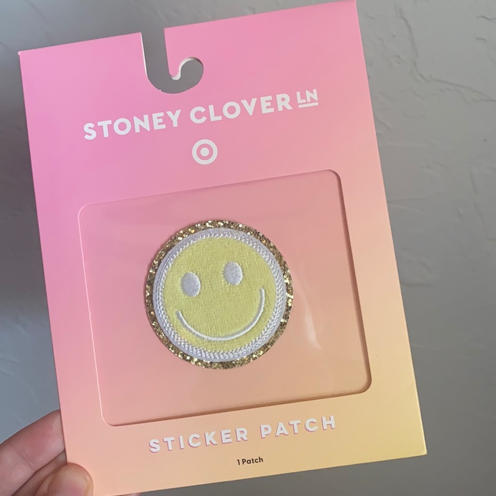 NWT Stoney clover lane smiley sticker patch